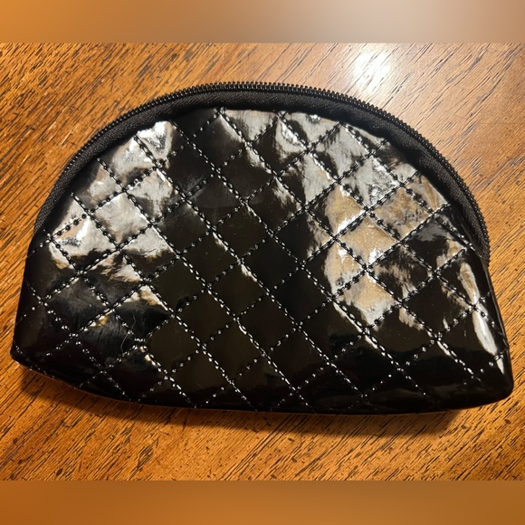 Quilted Black Cosmetic Bag - Picture 2 of 11